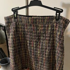 Inspired Hearts Colorful Tweed Mini Skirt
